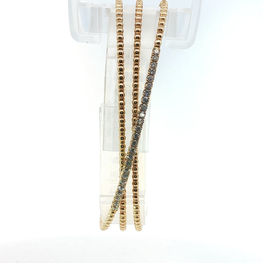 Beaded Bracelets with Diamond Accent