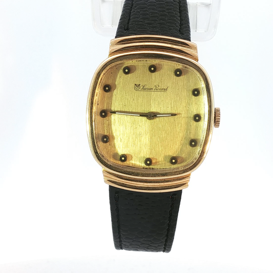Vintage Lucien Piccard Yellow Gold Square Watch