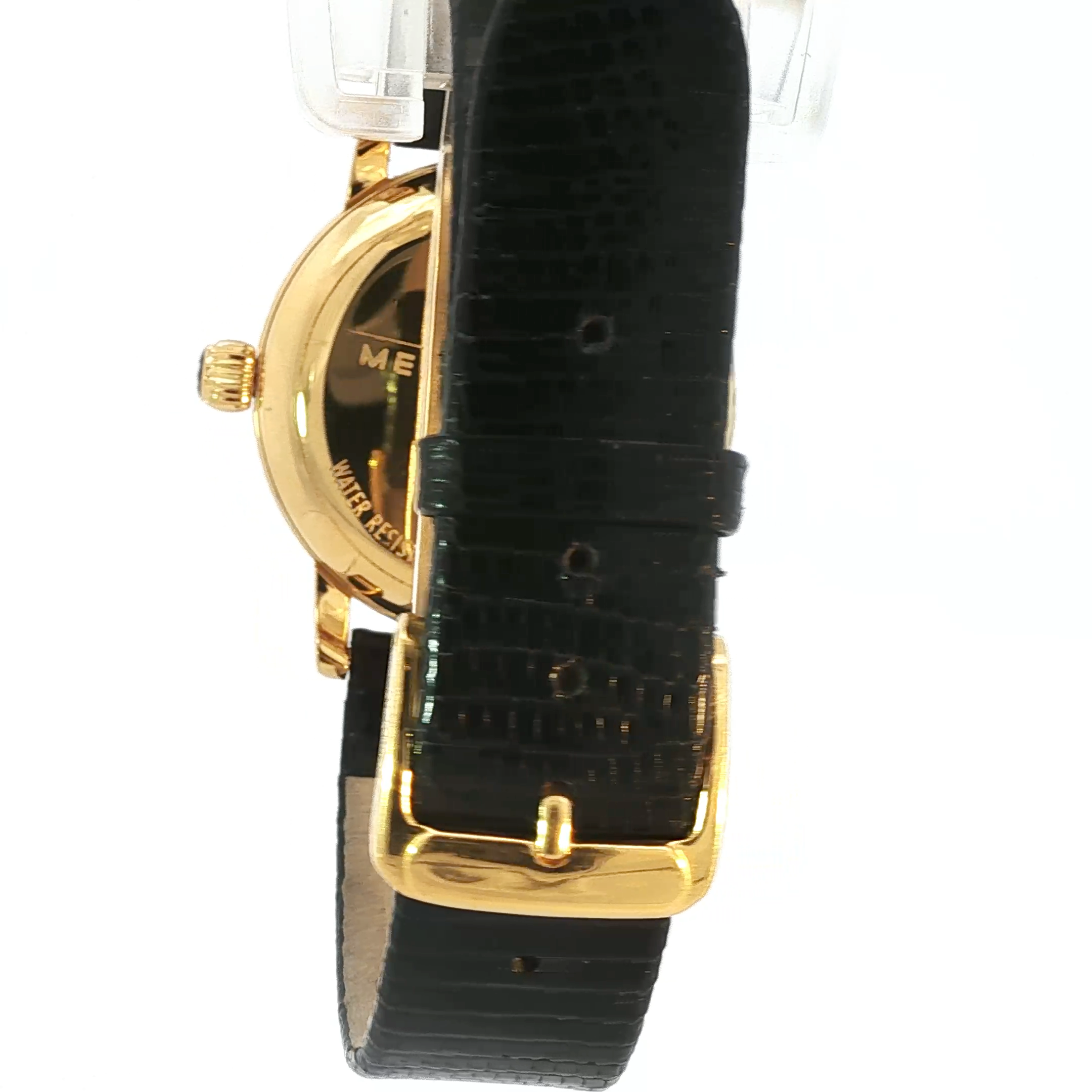 Montblanc Watch with Black Leather Strap