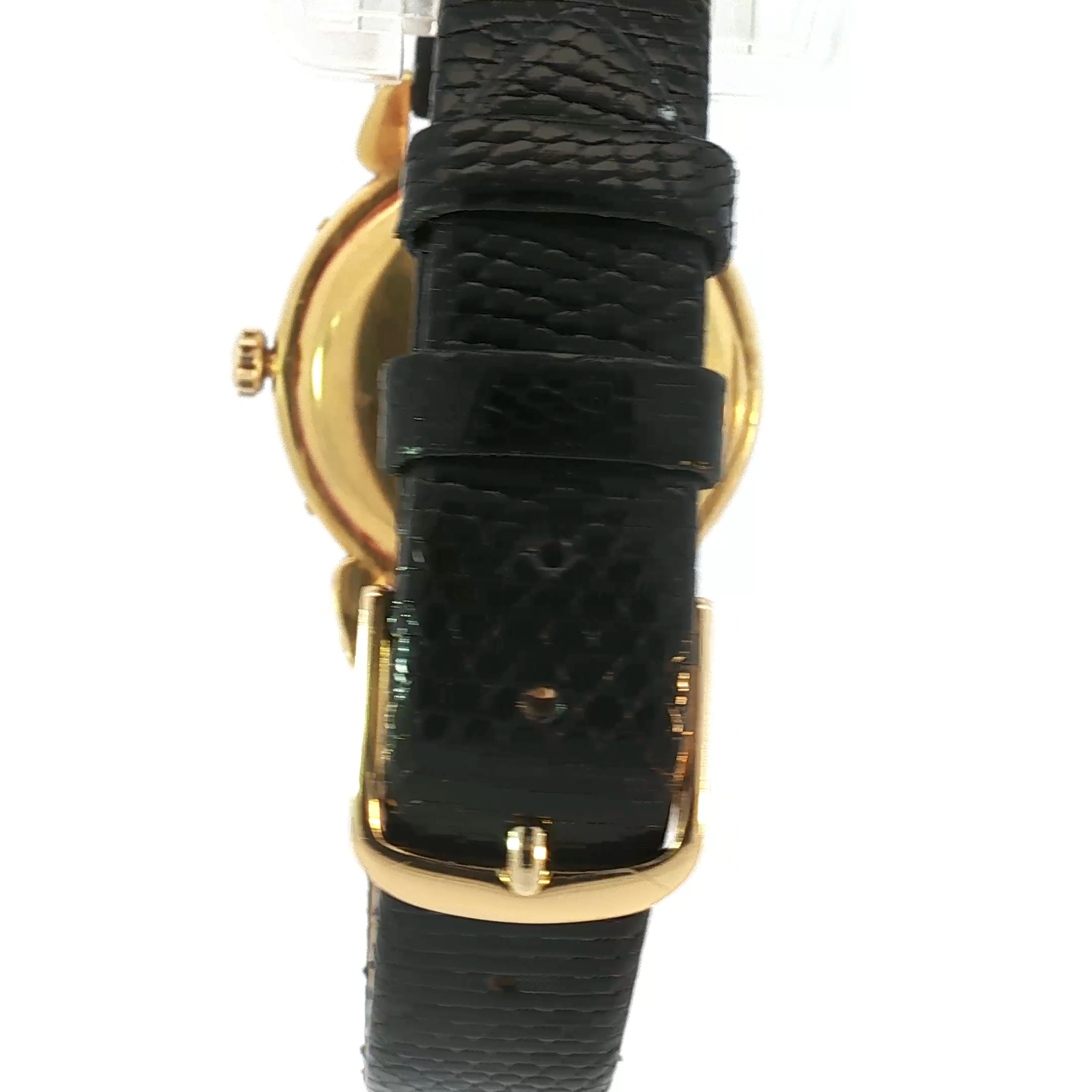 Vintage Movado Yellow Gold Wristwatch with Calendar Complication