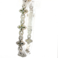 Load image into Gallery viewer, SIlver Floral Infinity Link Bracelet
