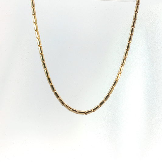 Yellow Gold Cylinder Link