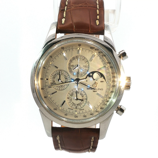 Brietling Moon Phase Chronograph TransOcean