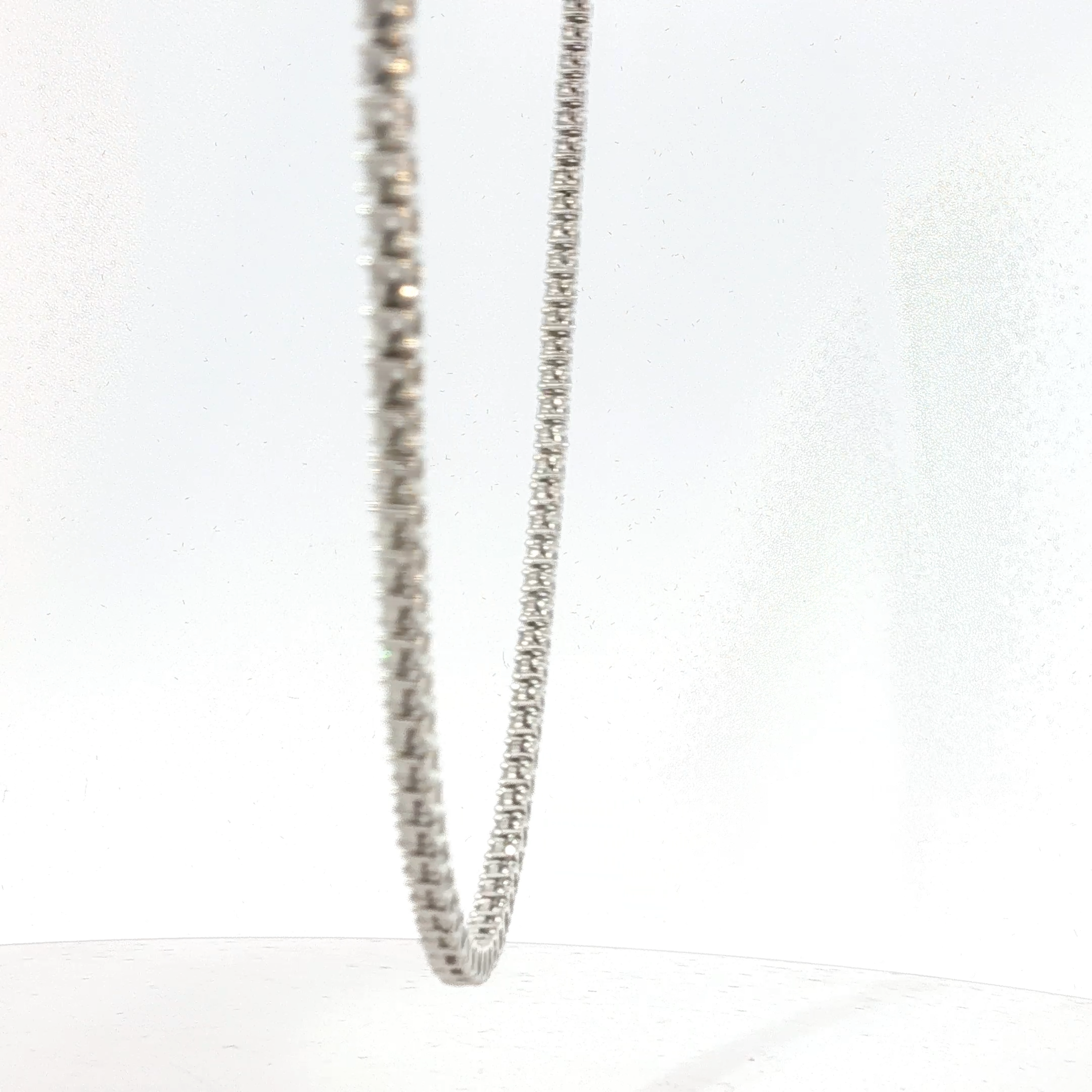 Diamond Tennis Necklace in White Gold