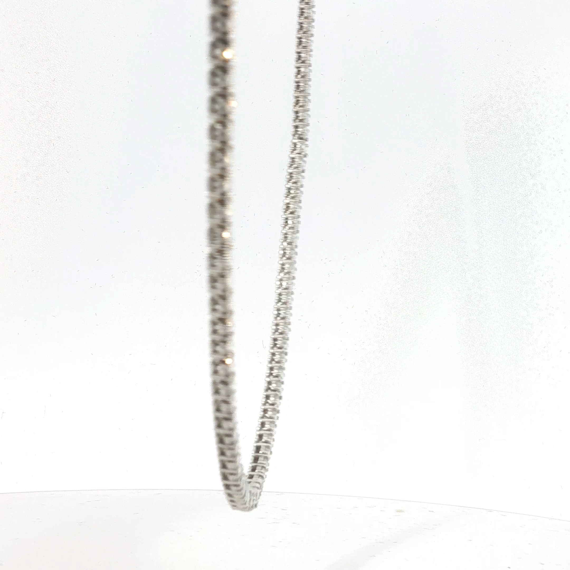 Diamond Tennis Necklace in White Gold