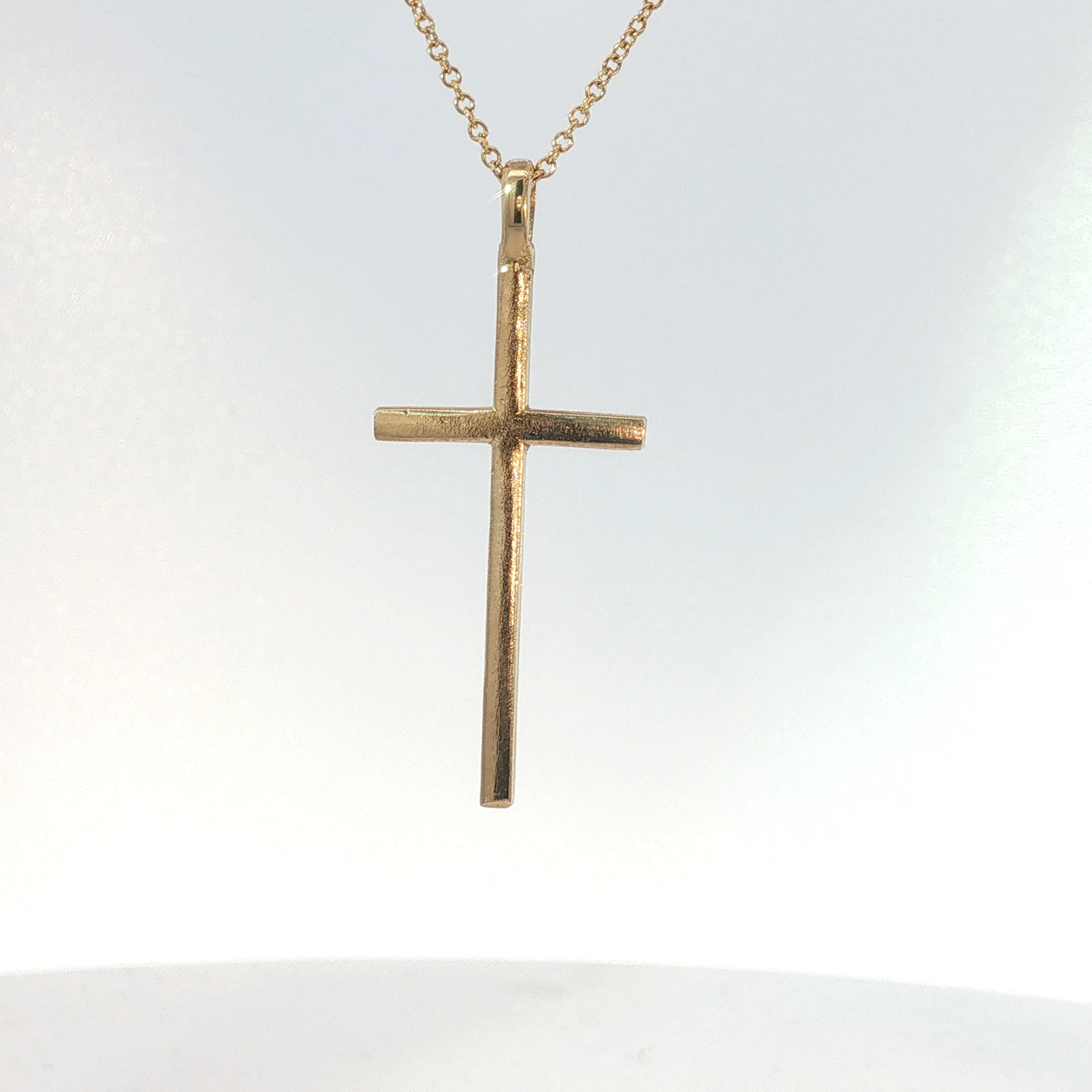 Minimalist Gold Cross Pendant