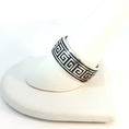 Load image into Gallery viewer, Silver Greek Key Pattern Band Ring
