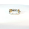 Load image into Gallery viewer, Two-Tone Diamond Channel-Set Band Ring in White Gold
