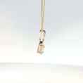 Load image into Gallery viewer, Oval Cut Diamond Pendant Necklace in Yellow Gold
