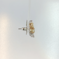 Load image into Gallery viewer, Fancy Intense Yellow Diamond Cluster Earrings in White Gold
