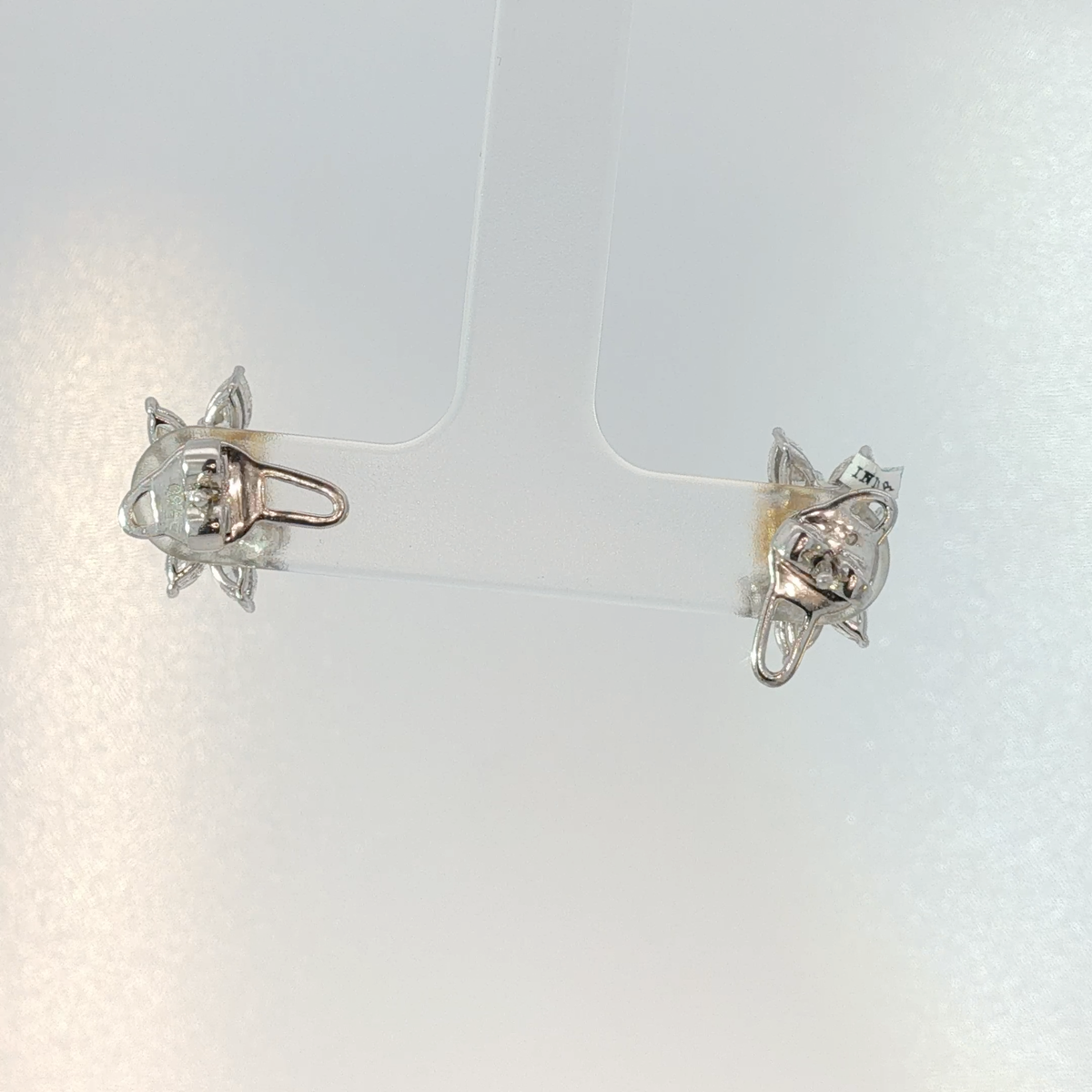 Fancy Intense Yellow Diamond Cluster Earrings in White Gold