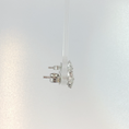 Load image into Gallery viewer, Diamond Floral Cluster Earrings White

