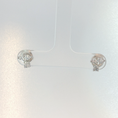 Load image into Gallery viewer, White Gold Diamond Cluster Stud Earrings
