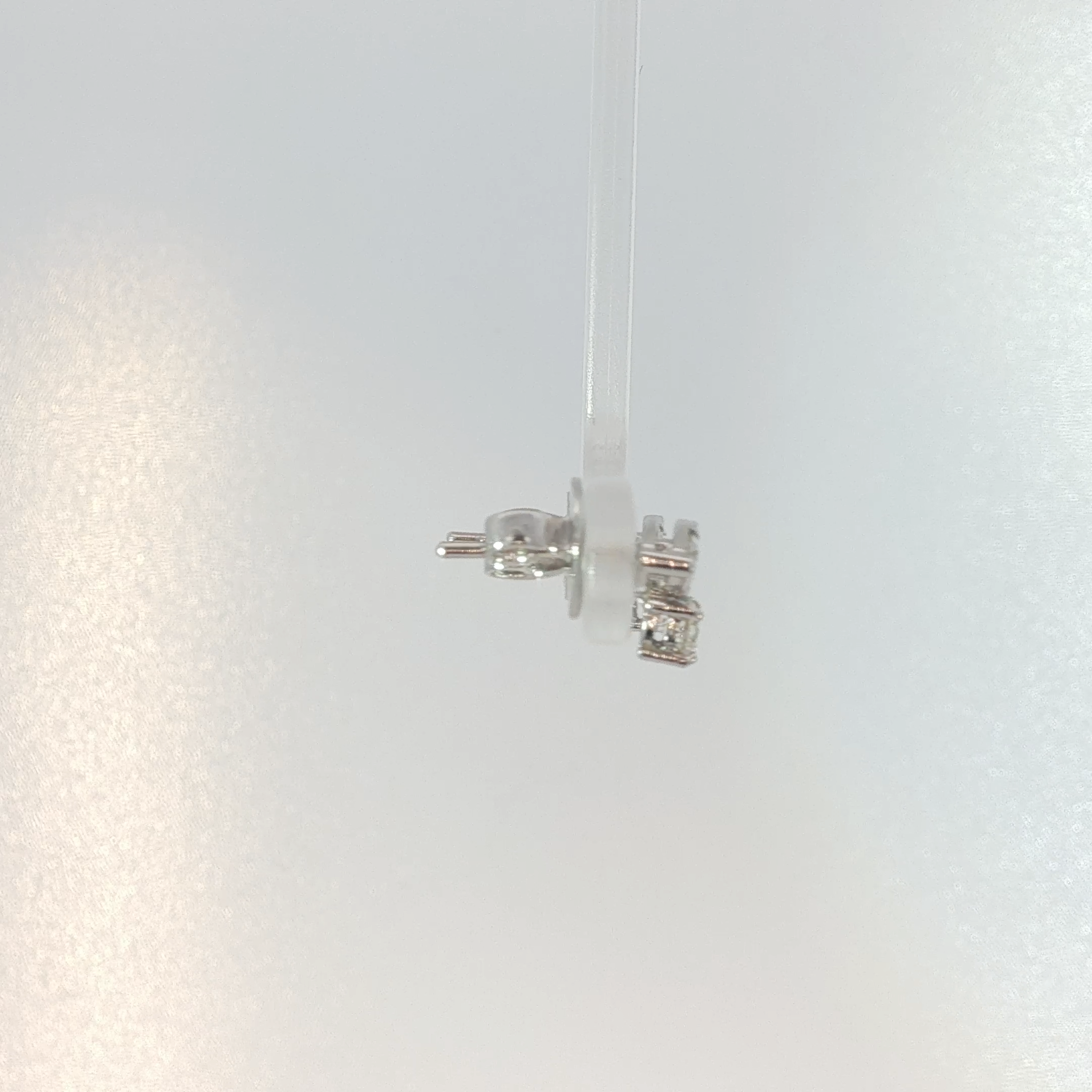 White Gold Diamond Cluster Stud Earrings