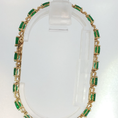 Load image into Gallery viewer, Oval Emerald Tennis Bracelet in Yellow Gold
