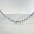 Load image into Gallery viewer, White Gold Graduated Round Diamond Necklace
