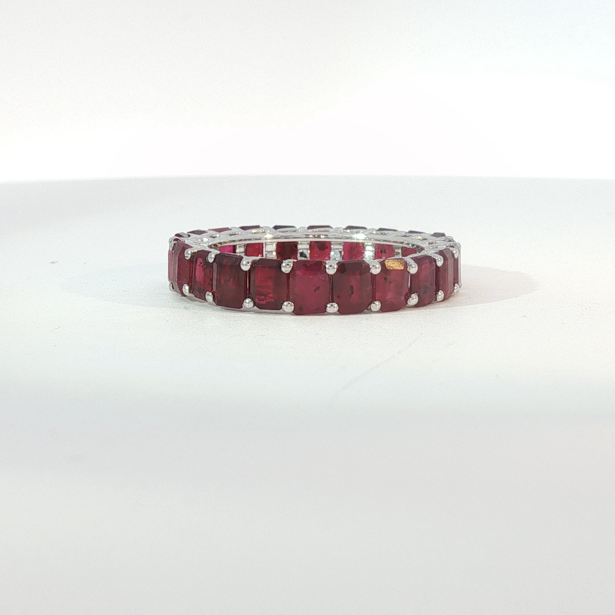 Ruby Eternity Ring in White Gold