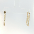 Load image into Gallery viewer, Braided Yellow Gold Hoop Earrings
