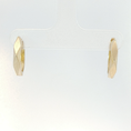 Load image into Gallery viewer, Geometric Faceted Yellow Gold Hoop Earrings
