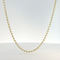 Load image into Gallery viewer, Classic Yellow Gold Beaded Chain Necklace
