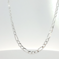 Load image into Gallery viewer, Classic Silver Figaro Link Chain Necklace
