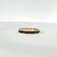 Load image into Gallery viewer, Yellow Gold Black Enamel Celestial Star Motif Band Ring

