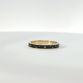 Load image into Gallery viewer, Yellow Gold Black Enamel Celestial Star Motif Band Ring
