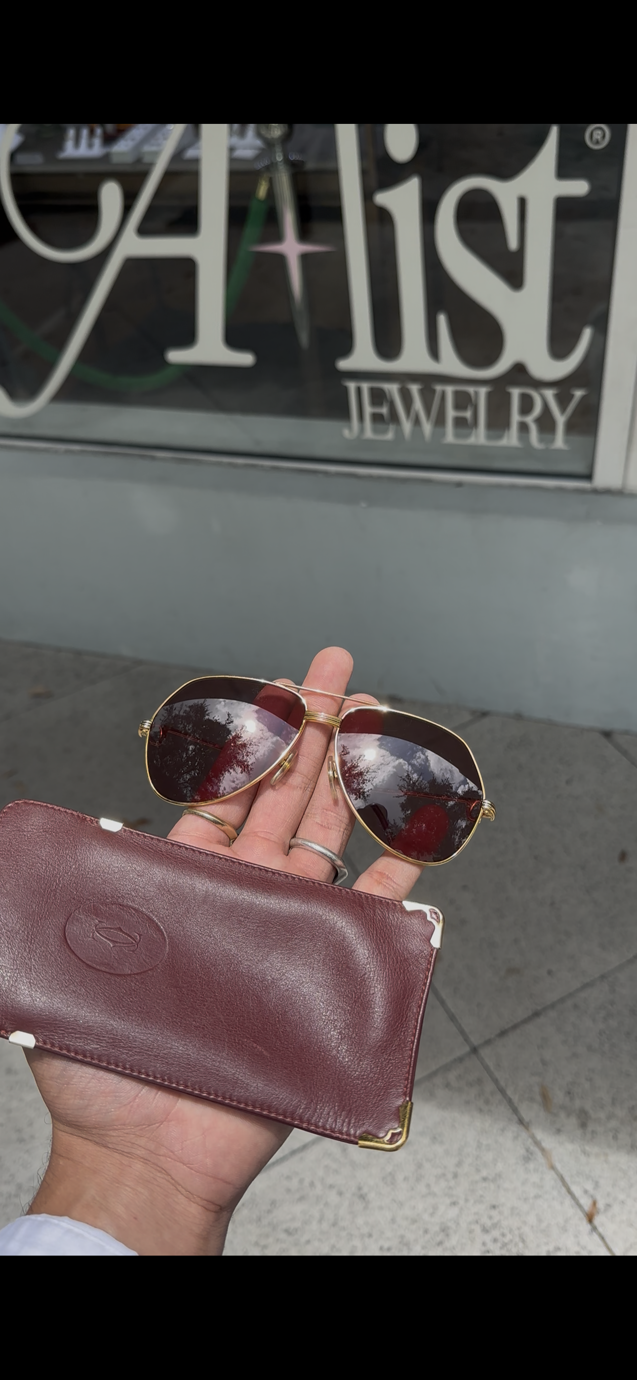￼ 1970s vintage Cartier aviators