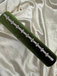 Load image into Gallery viewer, SIlver Floral Infinity Link Bracelet
