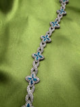 Load image into Gallery viewer, SIlver Floral Infinity Link Bracelet
