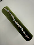 Load image into Gallery viewer, SIlver Floral Infinity Link Bracelet
