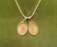 Load image into Gallery viewer, Sunburst Sapphire Pendant
