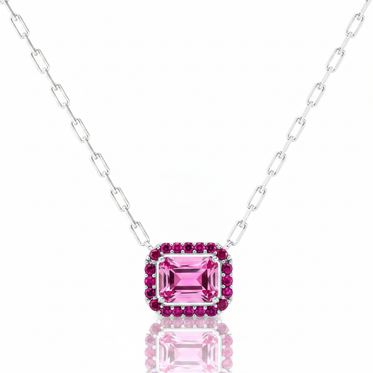 Custom 14K Gold Ruby Necklace