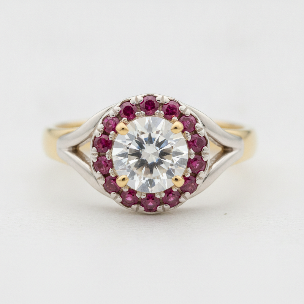 Custom 18K Gold Diamond Ring