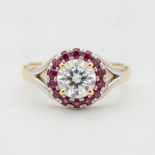 Custom 18K Gold Diamond Ring