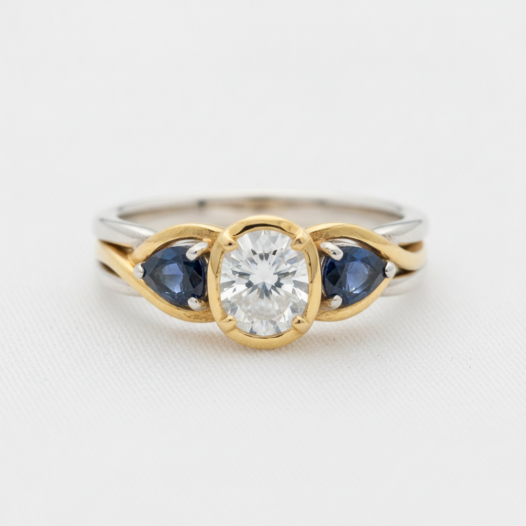 Custom 18K Gold Diamond Ring