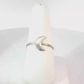 Load and play video in Gallery viewer, Sterling Silver Crescent Moon Band Ring
