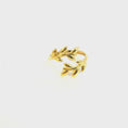 Load and play video in Gallery viewer, Gold Leaf Ring
