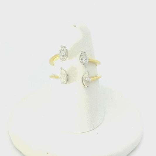 Marquise Diamond-Studded Rings