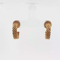 Load and play video in Gallery viewer, Classic Tiffany & Co High-Polish Yellow Gold Hoop Earrings
