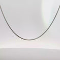 Load and play video in Gallery viewer, Classic Woven Chain Necklace in White Gold
