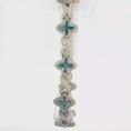 Load and play video in Gallery viewer, SIlver Floral Infinity Link Bracelet
