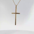 Load and play video in Gallery viewer, Minimalist Gold Cross Pendant
