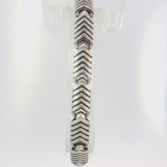 David Yurman Chevron Link Chain Bracelet in Silver