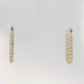 Load and play video in Gallery viewer, Braided Yellow Gold Hoop Earrings

