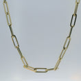 Load and play video in Gallery viewer, Gold Paperclip Chain Necklace
