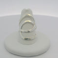 Load and play video in Gallery viewer, Contemporary Silver Ring Mount with Intertwined Bands
