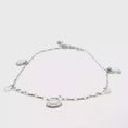 Load and play video in Gallery viewer, Silver Charm Anklet with Crystal and Seashell Accents
