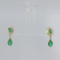 Load and play video in Gallery viewer, Emerald Drop Earrings
