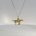 Load and play video in Gallery viewer, Horse And Jockey Pendant Necklace
